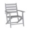Flash Furniture Tolleson 7 Pc Adirondack Set w/72-in Rectangle Recycled HDPE Table and 6 Chairs w/Cupholders, Gry LE-HMP-158-2037-GRY-GG - alternate 3